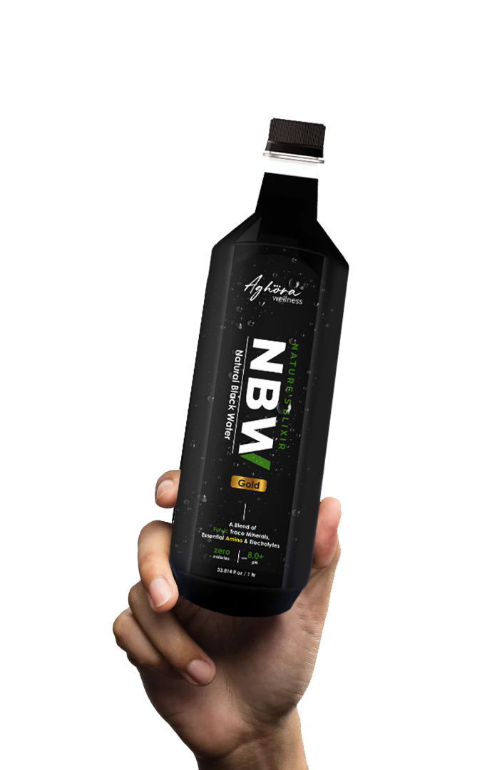 Aghora Wellness Black Water Bottle